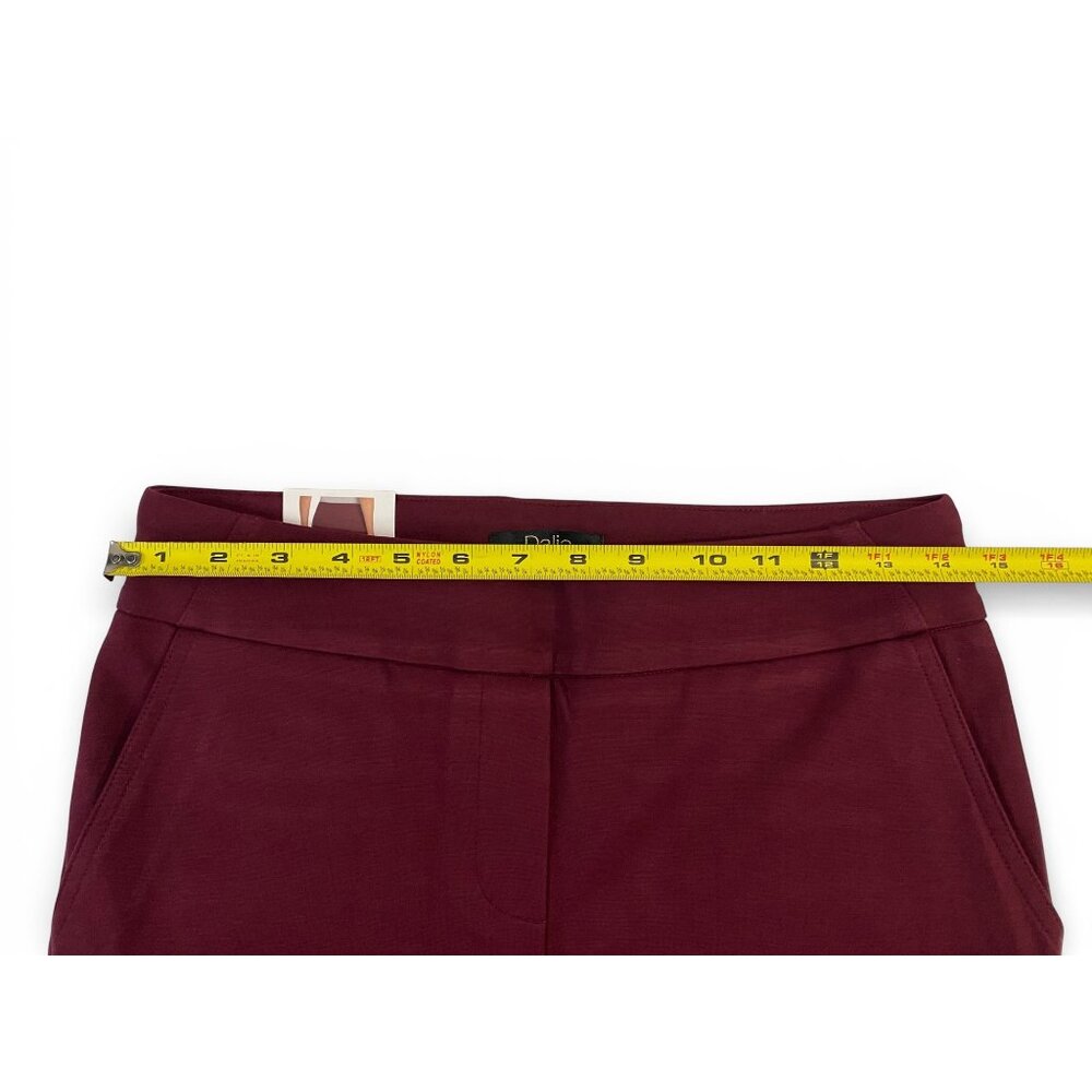 NWT Dalia Women’s Pull-on Ponte Pant, Mid-Rise Narrow Leg, Size S, Ruby - Picture 9 of 14